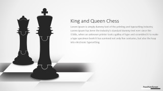 King and Queen Chess Puzzle Shapes for PowerPoint - SlideModel