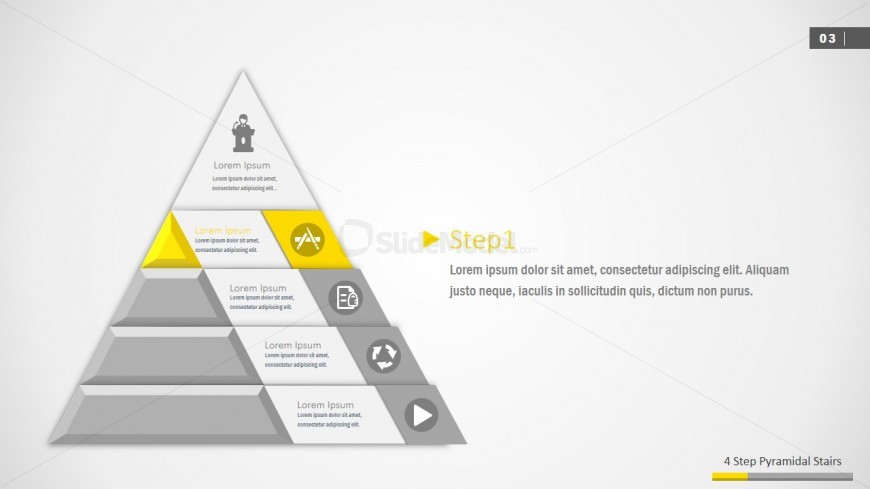 3D Pyramid PPT Template 