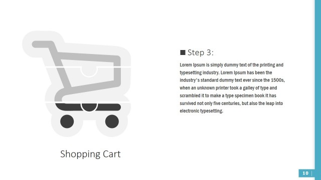 Shopping Cart Puzzle Shapes for PowerPoint