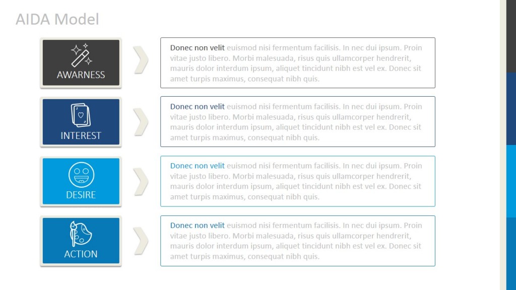 AIDA Model Matrix for PowerPoint - SlideModel