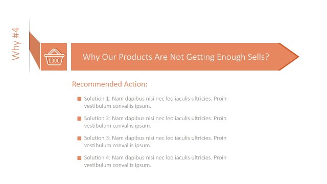 Cause and Effect 5 Whys Diagram for PowerPoint