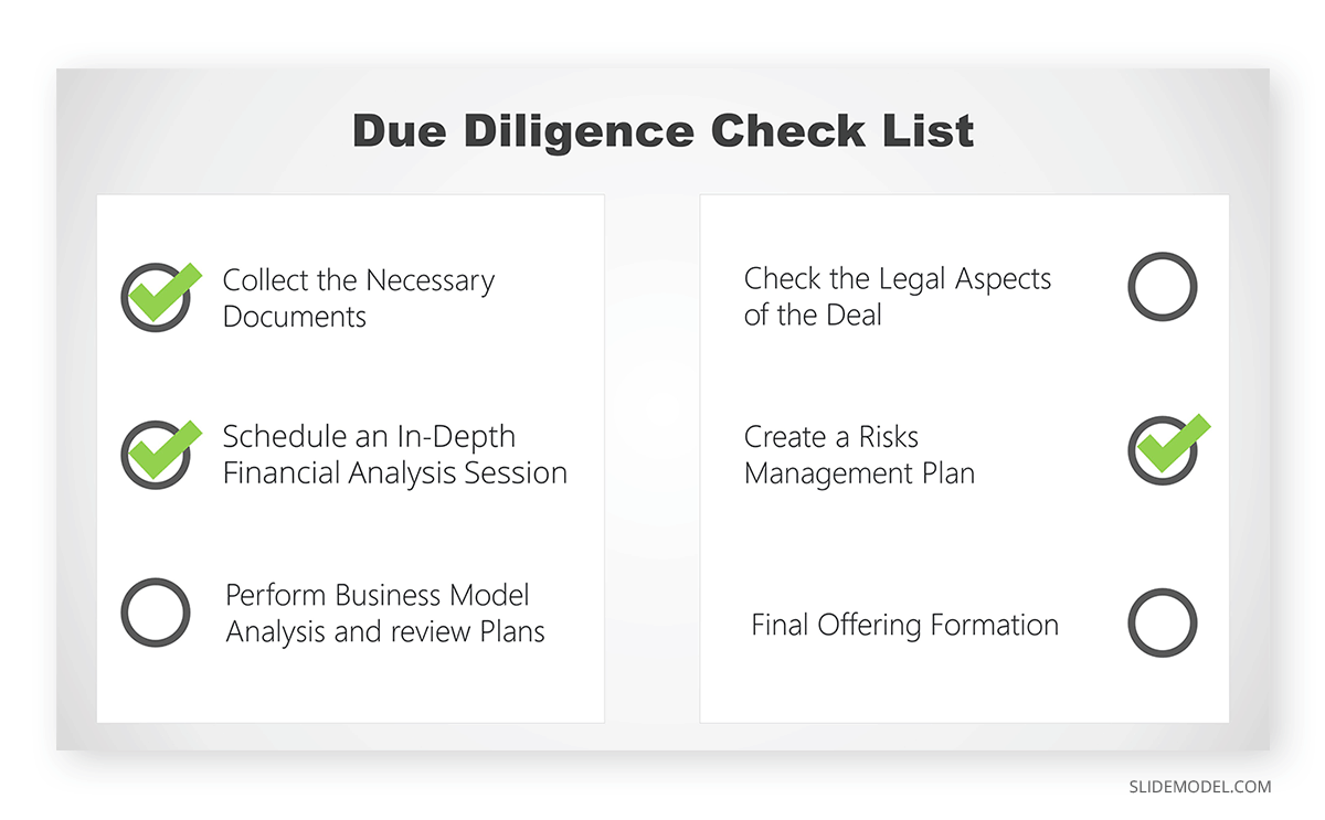 Due Diligence Checklist PPT Template 