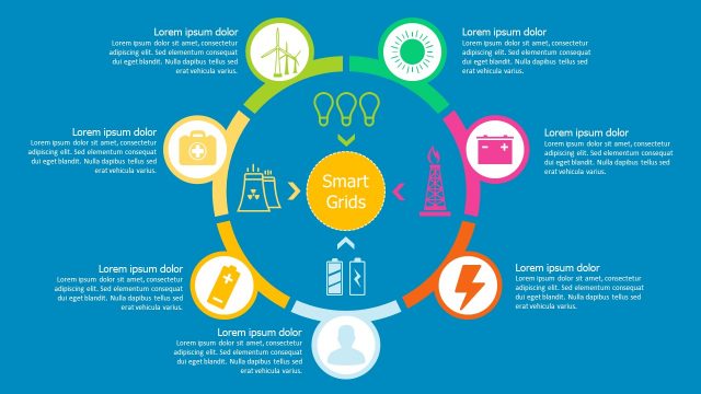 PPT Smart Grid Icons Slide
