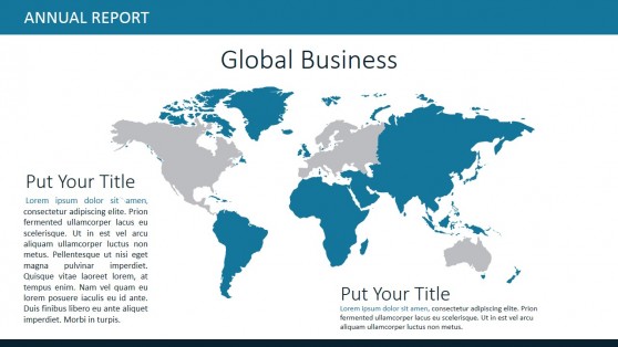 Editable PowerPoint Worldmap Global Market