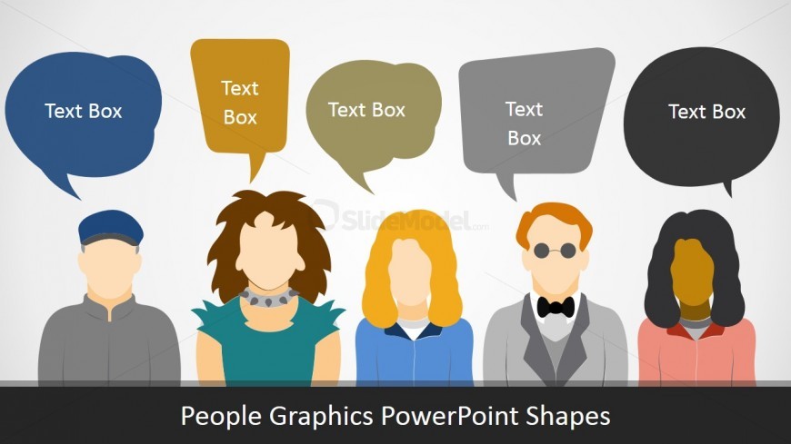 PPT Template of People Silhouettes