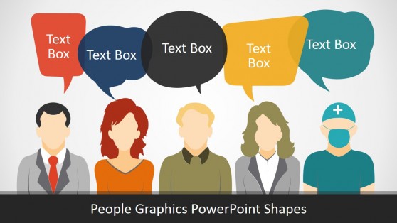 People Stencils for PowerPoint