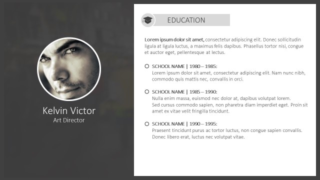 Personal CV Powerpoint Templates
