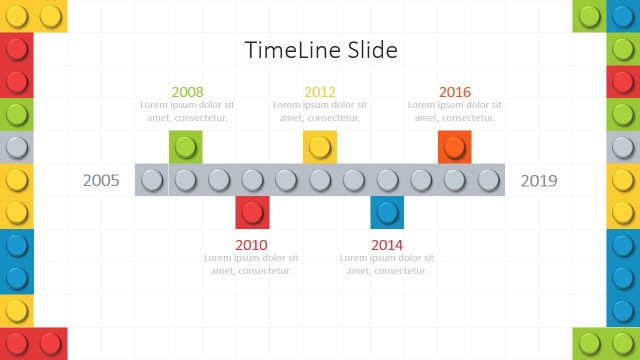 Lego Theme PowerPoint Timeline
