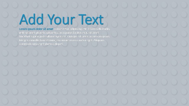 Grey Background Theme Lego for PowerPoint