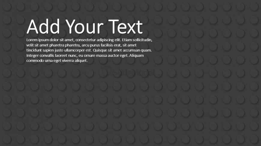 PPT Template Black Background Lego Theme