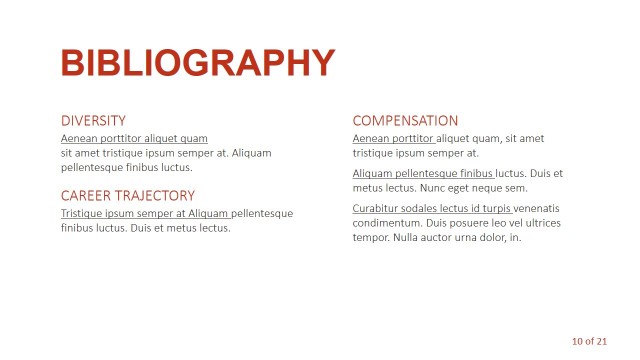 Bibliography Slide Design for PowerPoint