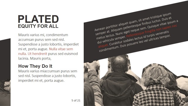 Modern Cropped Images Design PowerPoint Templates