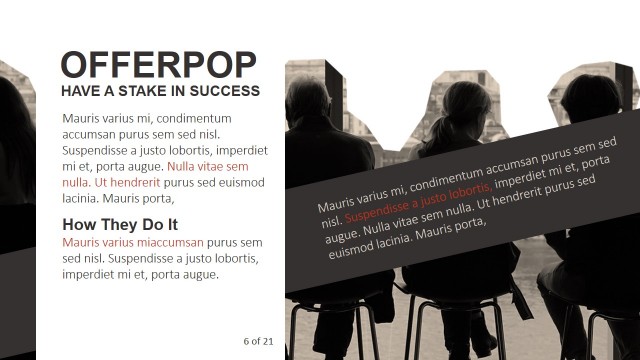 Top Header Cropped Image Diagonal Layout Paragraph for PowerPoint