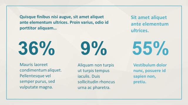 Editable Percent Text Field PowerPoint Templates