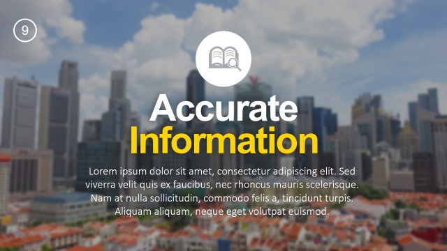 Accurate Information Slides Design for PowerPoint