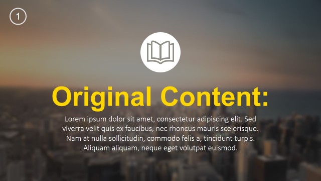 Orginal Content PowerPoint Templates