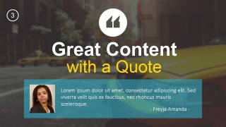 PPT Template Quotable Content