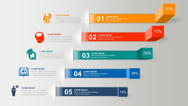 Horizontal Shelves PowerPoint Infographics