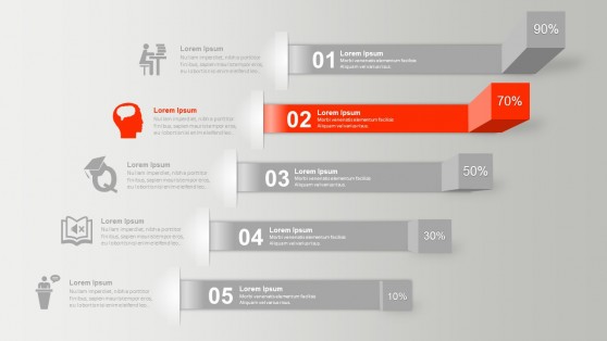 Column Charts For PowerPoint Templates