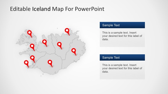 Iceland Geographic Location For PowerPoint Presentations