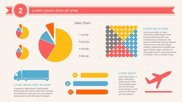 Transportation Infographic Elements PowerPoint Template