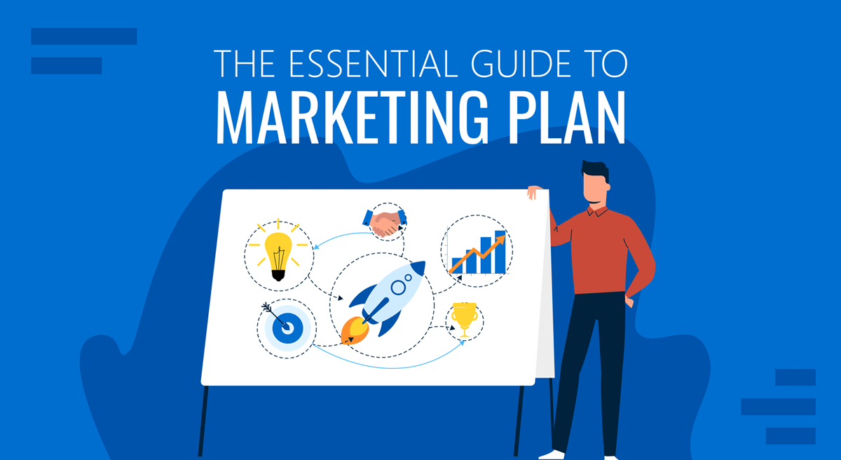 cover for the essential guide to marketing plan presentations article