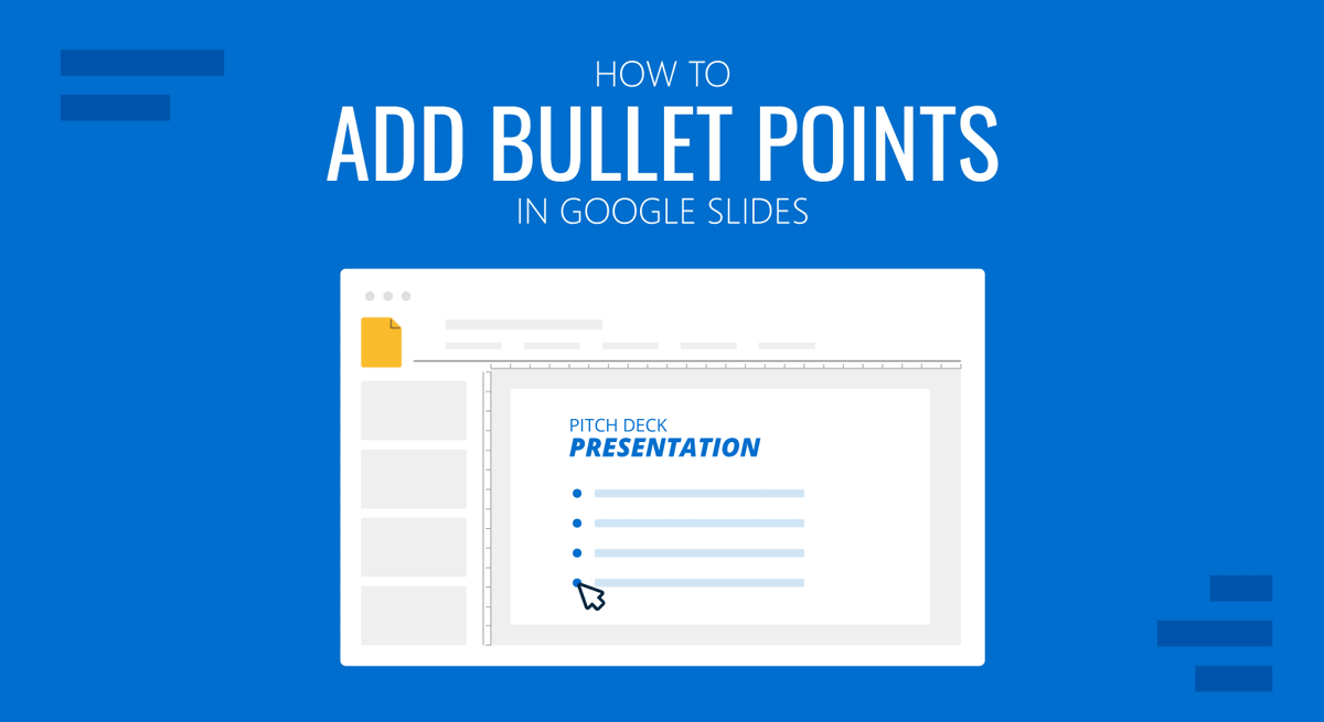 Cover for how to add bullet points in Google Slides