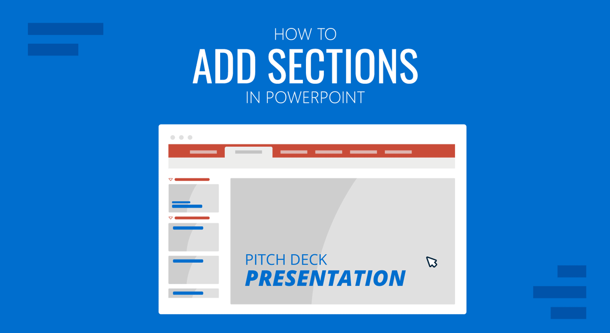 Cover for how to add sections in PowerPoint