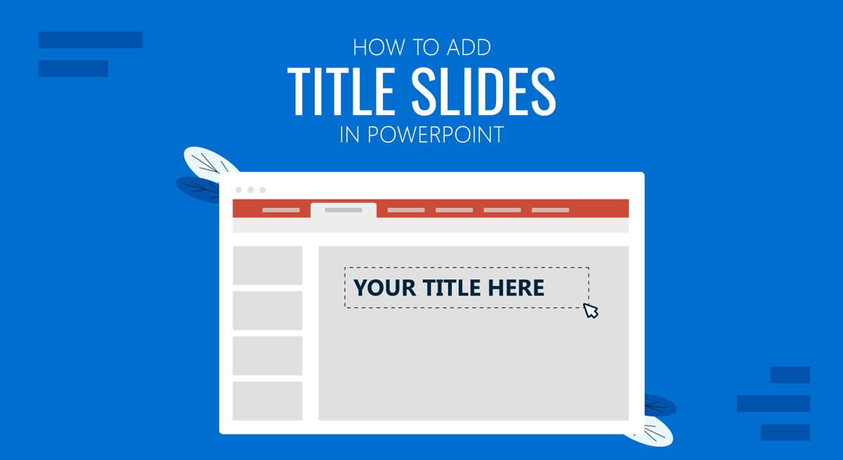 Cover for how to add title slides for PowerPoint