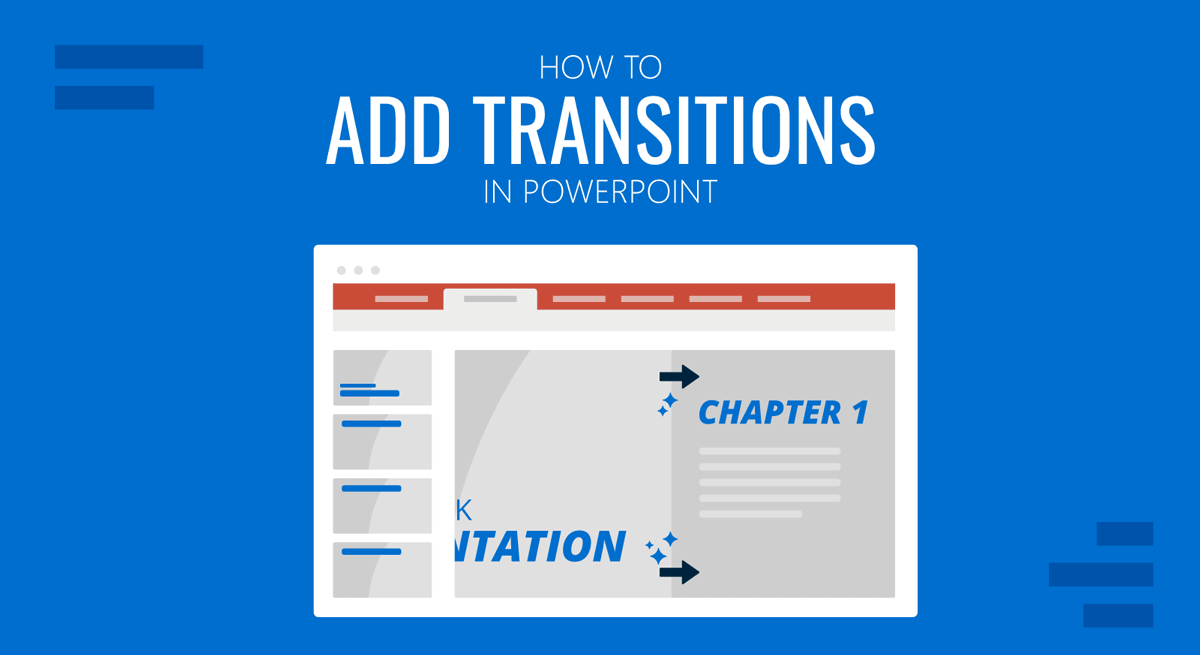 Cover for how to add transitions in PowerPoint