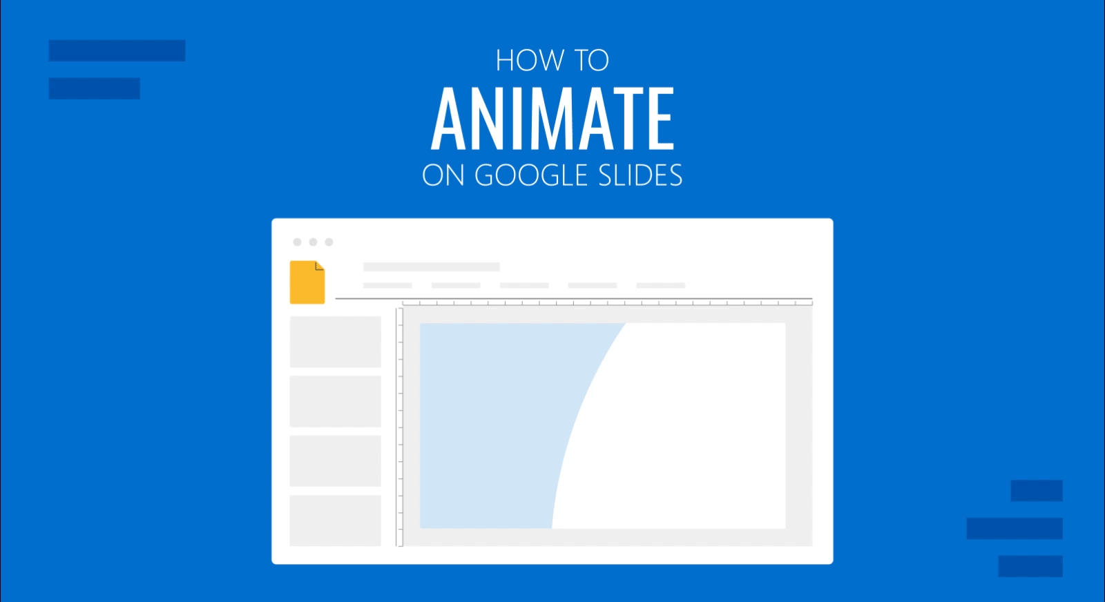 Cover for How to Animate on Google Slides