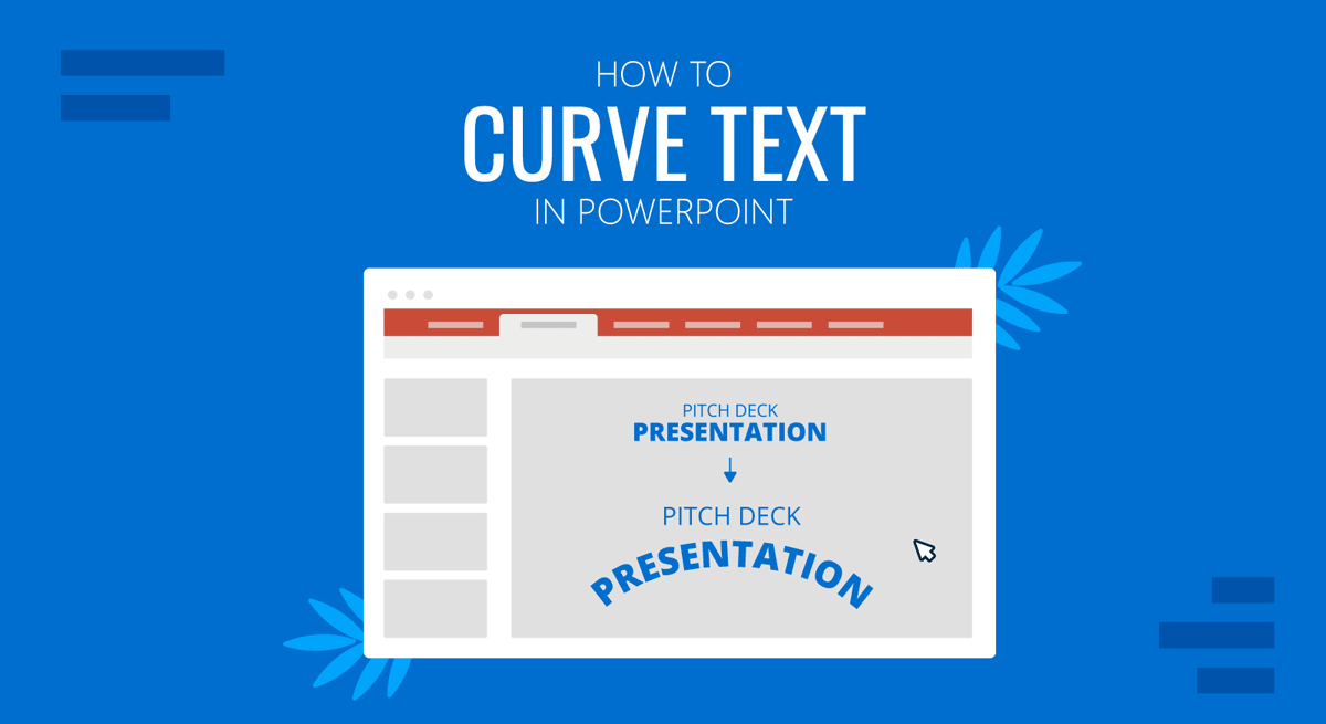 Cover for how to curve text in PowerPoint