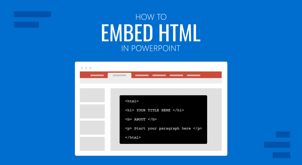 can you embed html into powerpoint