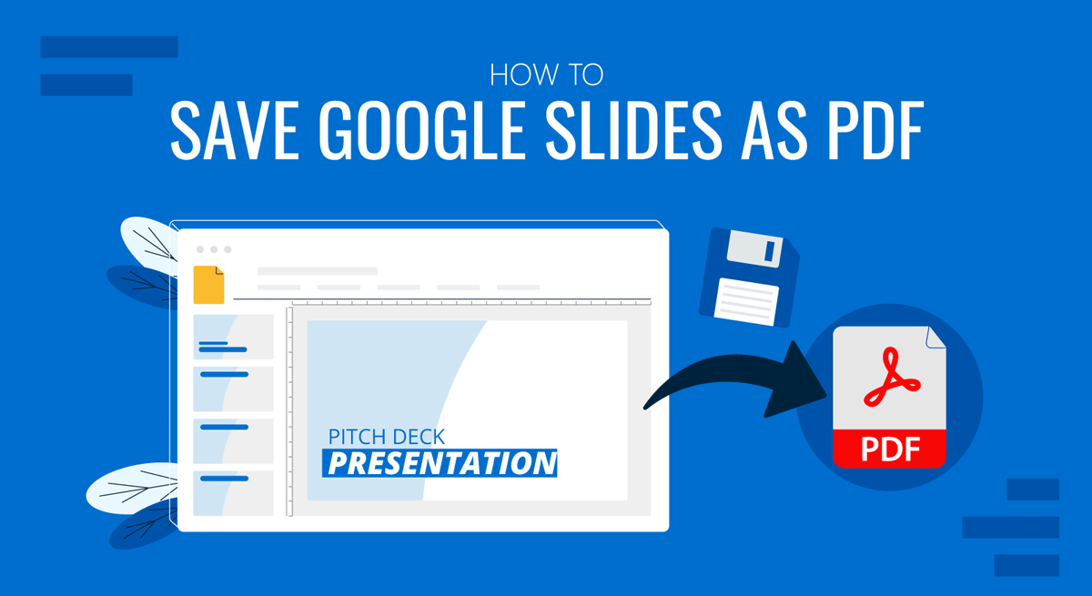 Cover for how to save Google Slides as PDF