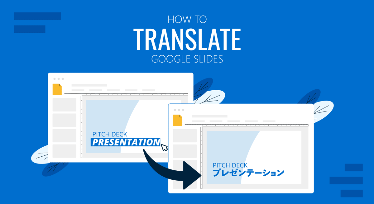 Cover for how to translate Google Slides