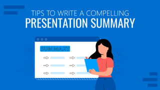 how to write a summary on a presentation