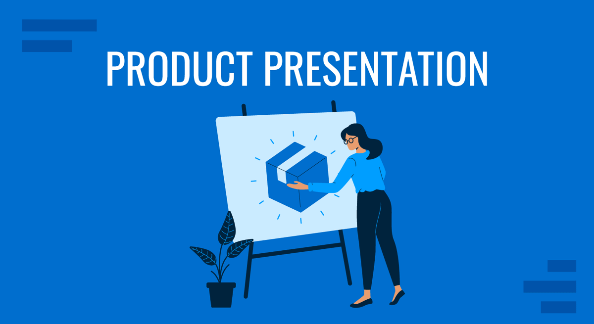 Cover for Product Presentation guide by SlideModel