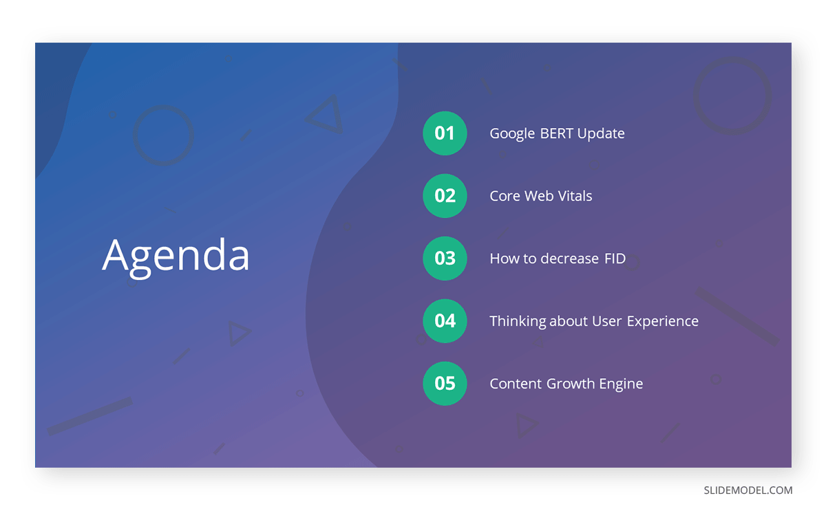 seminar structure of presentation