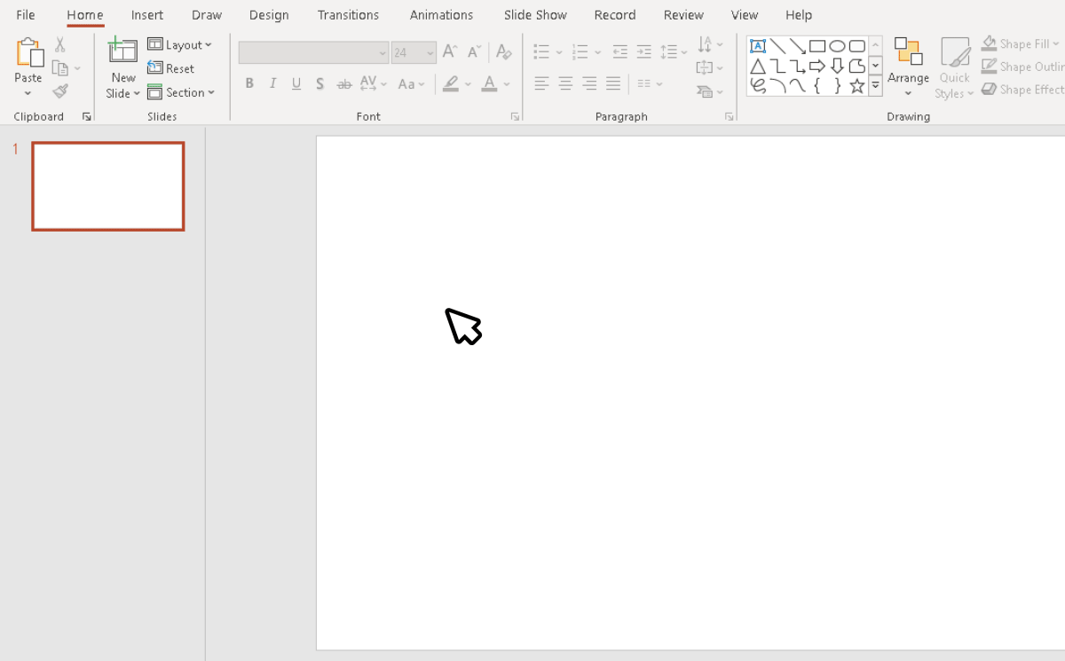PowerPoint editor showing how to insert a circular shape to create Harvey Balls in PowerPoint