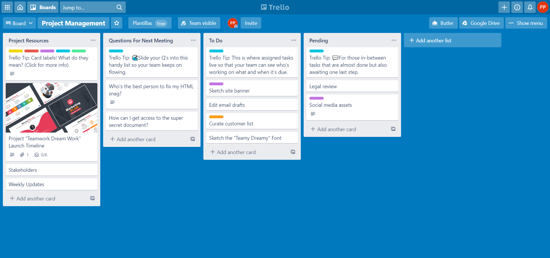 trello board examples