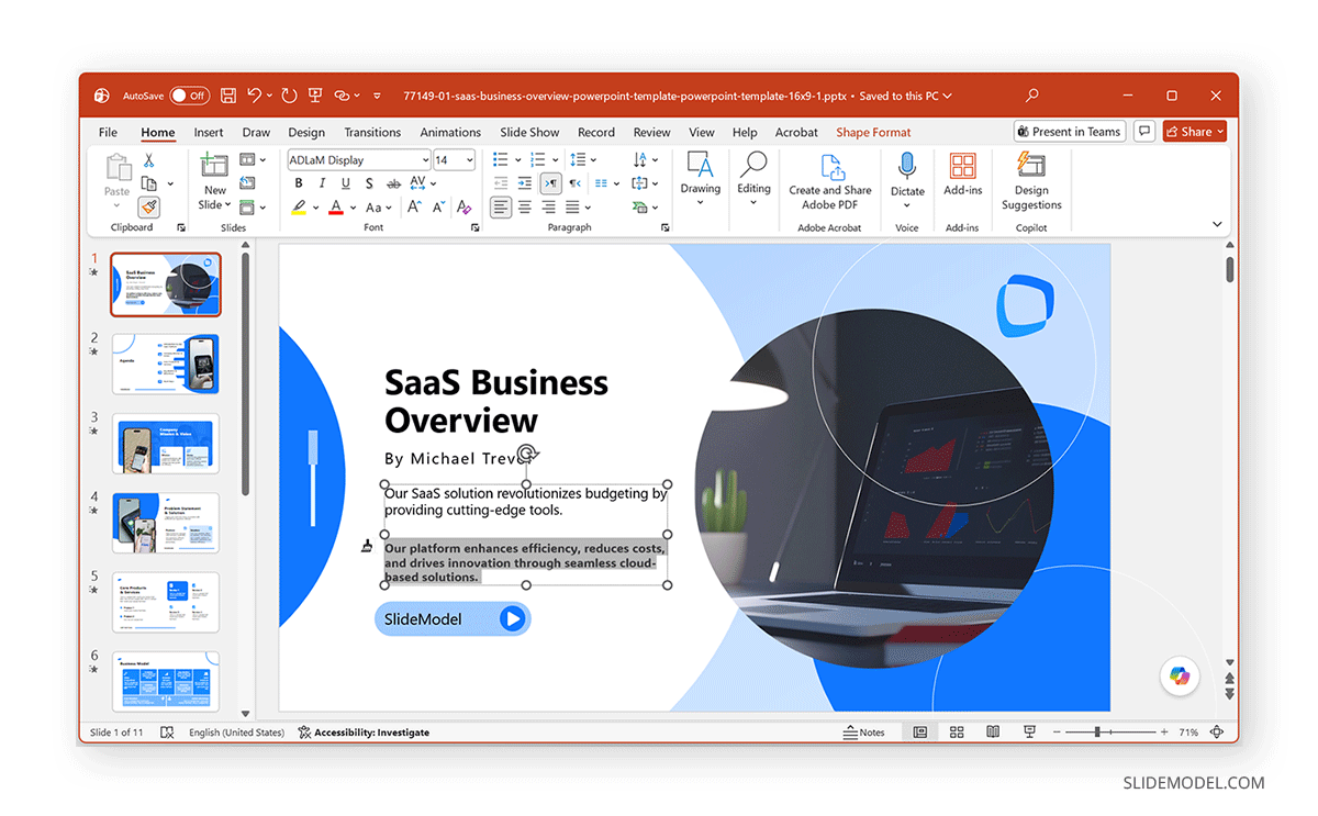 How to apply Format Painter in PowerPoint