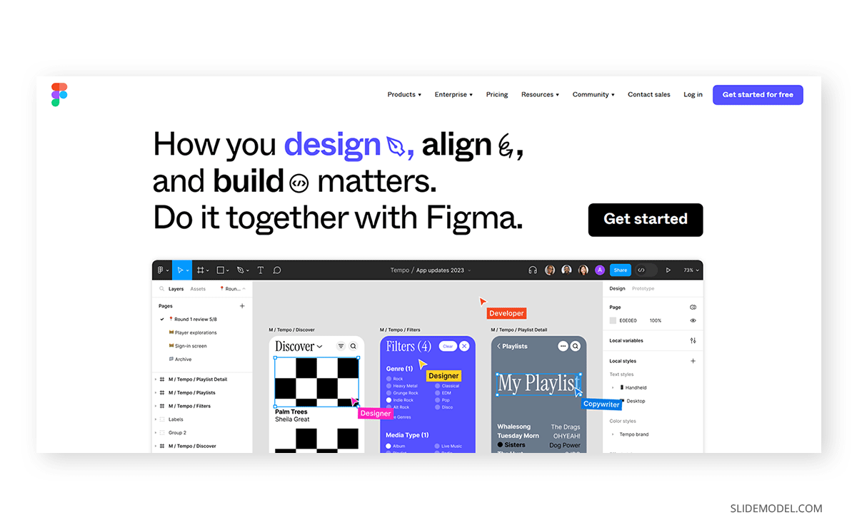 Figma's homepage