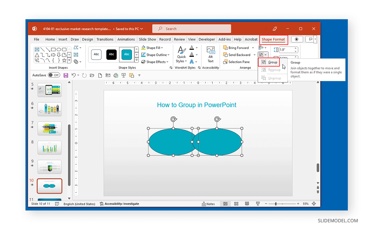 how to make a group presentation on powerpoint