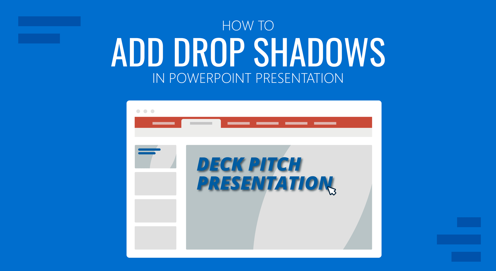 cover for how to add drop shadows in PowerPoint presentation