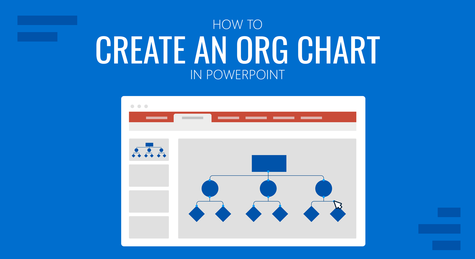 How to create org chart in powerpoint SlideModel