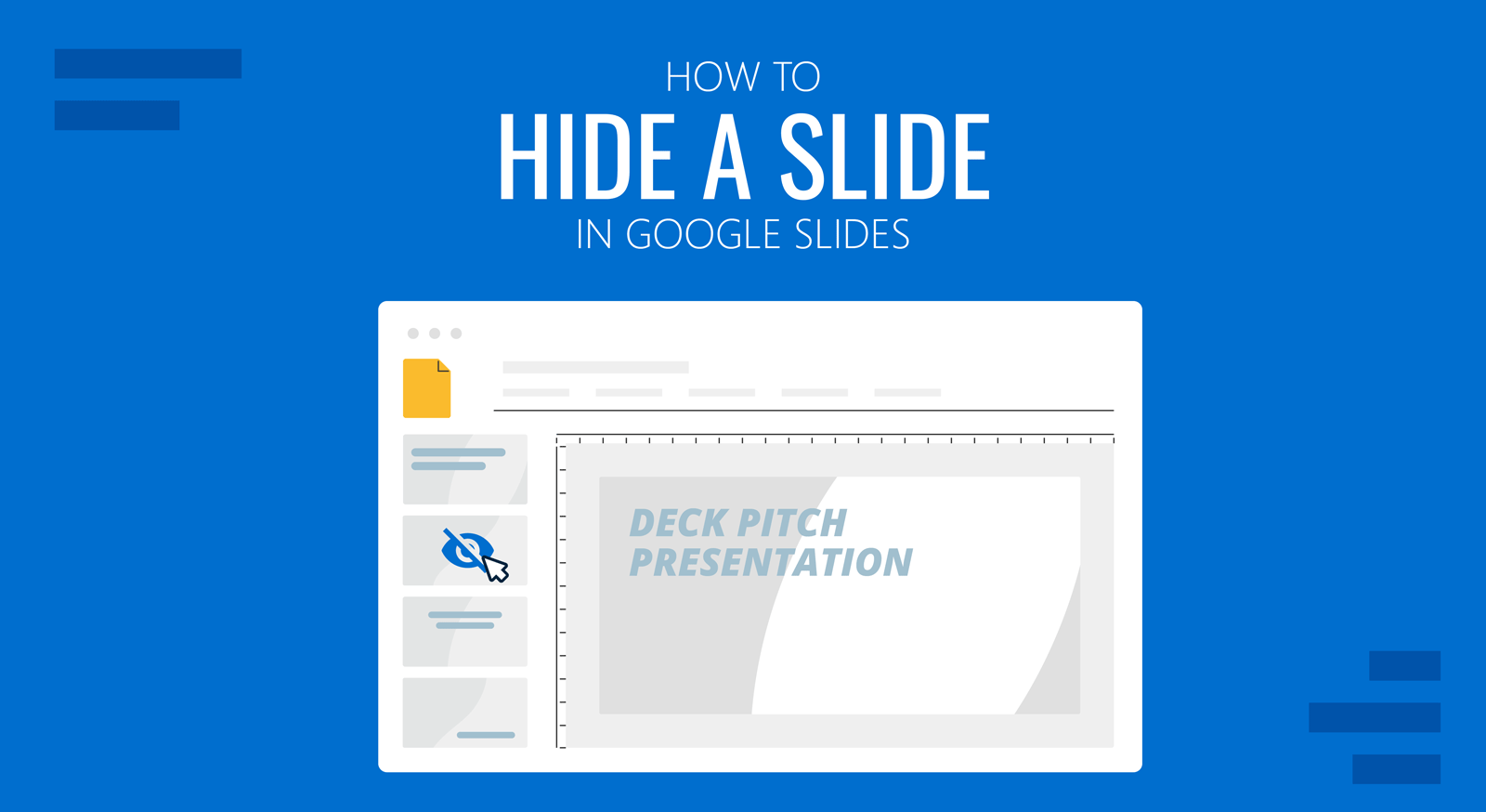 cover for how to hide a slide in Google Slides