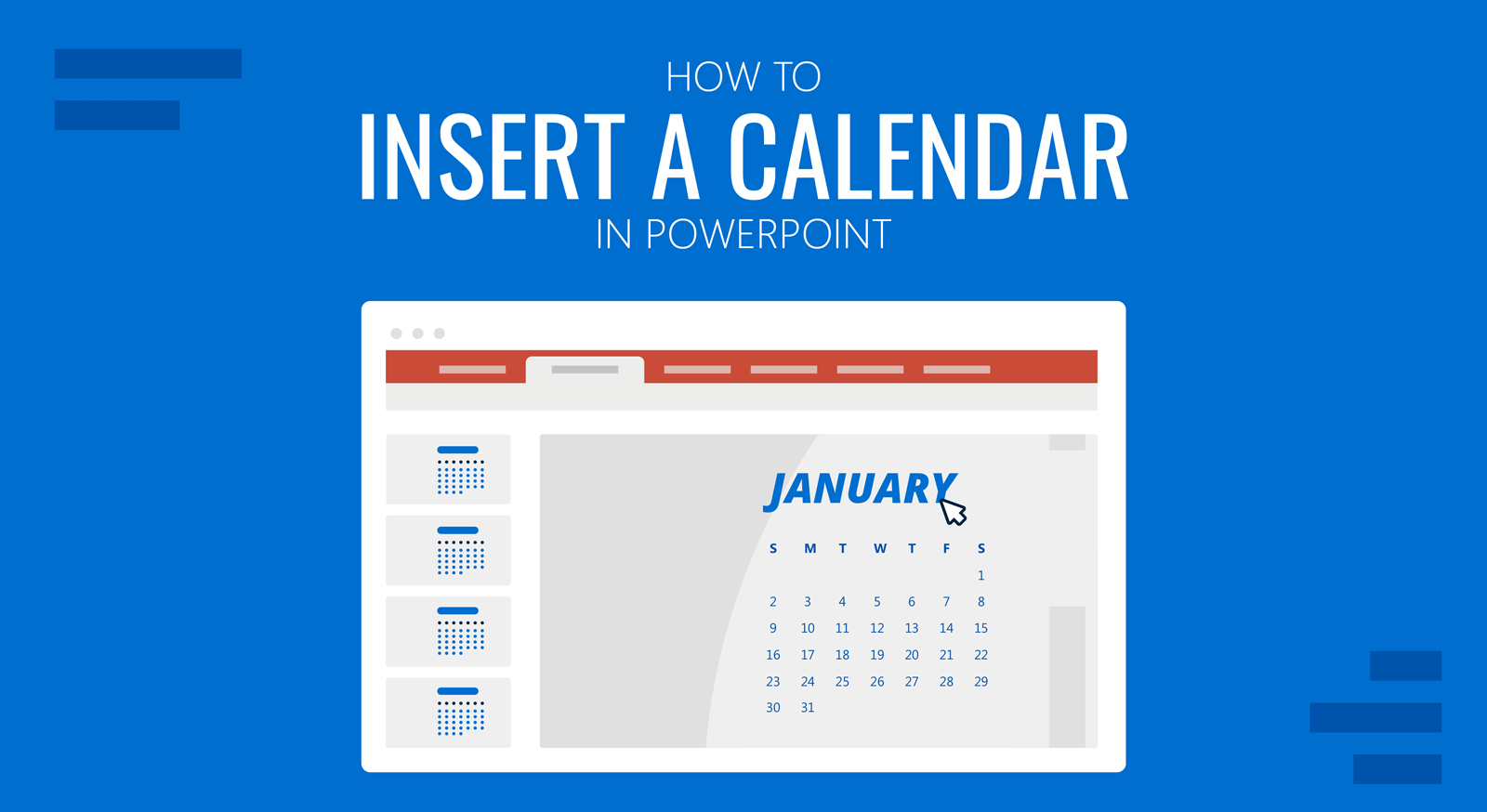 cover for how to insert a calendar in PowerPoint
