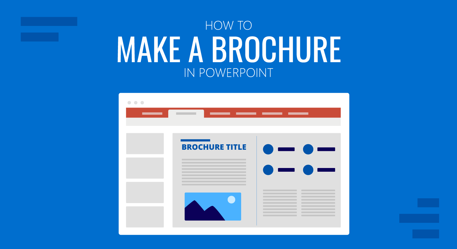 Cover for how to make a brochure in PowerPoint