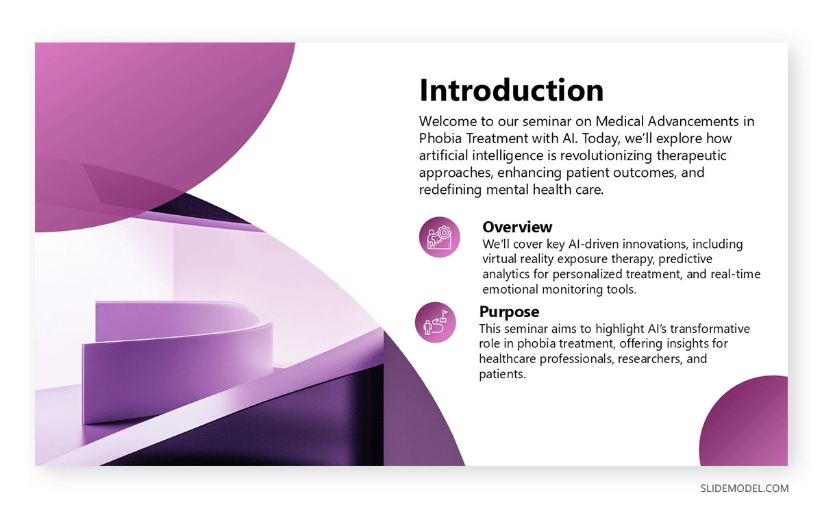 Introduction slide in a seminar presentation