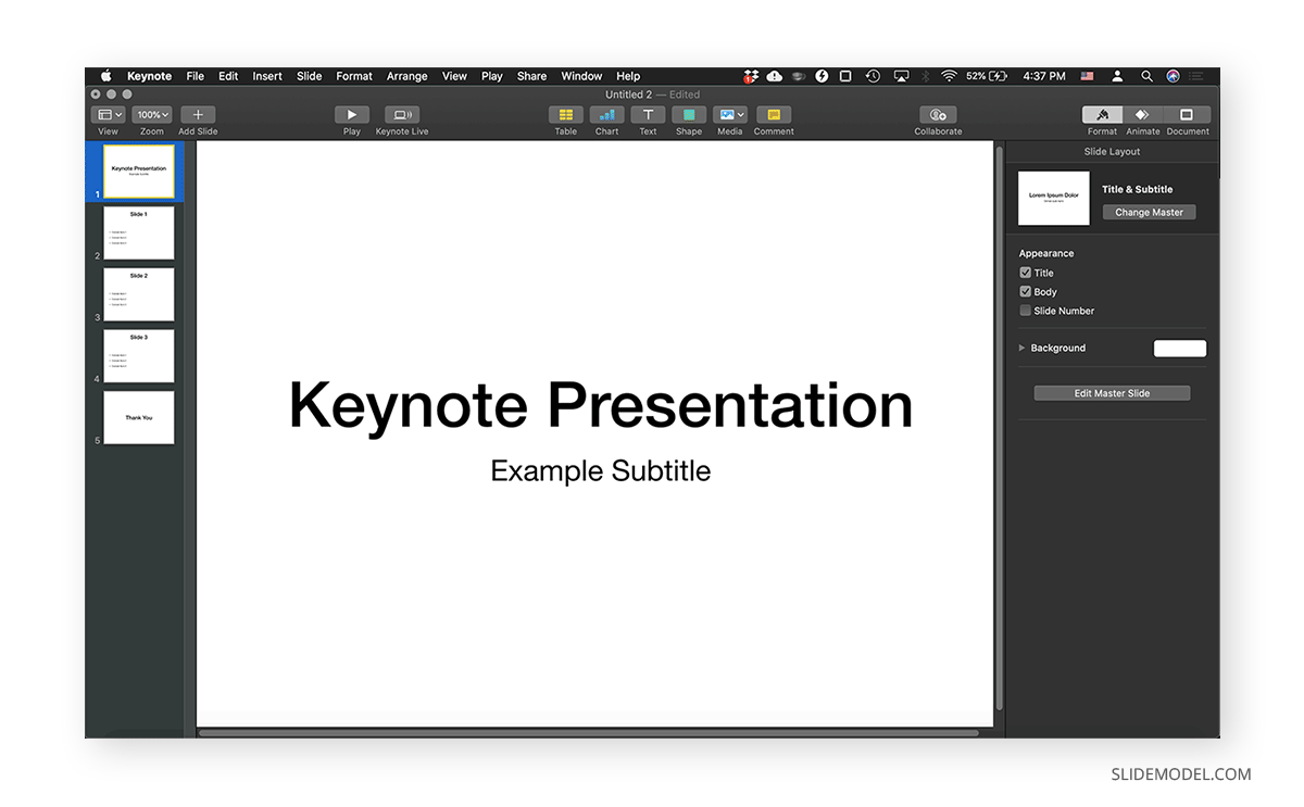 can a keynote presentation be opened in powerpoint